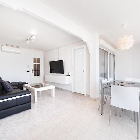 Luxury Primerisima Linea Playa Poniente Benidorm Con 6,5 Mts De Vistas Frontales Al Mar Exterior foto